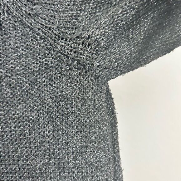 EILEEN FISHER Metallic Open Cardigan Sweater Medium Sparkle Knit Neutral Luxe - Picture 16 of 16